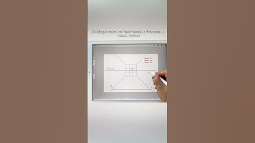 How to divide the space into feet/meters in scale using Procreate. #sketching #design #designproject