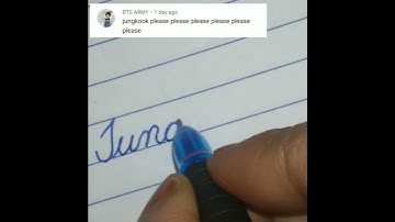 JUNGKOOK name in cursive writing #viral #ytshorts #trending #viralvideo #shortsvideo