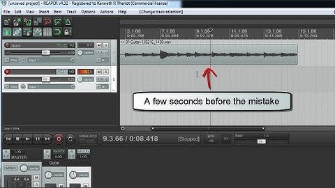 Overdubbing to Fix Mistakes When Recording in Reaper