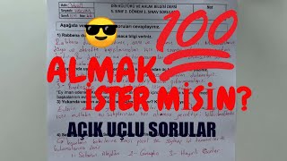 5. Sınıf Din Kültürü 2. Dönem 1. Yazılı