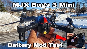 Mjx Bugs 3 Mini drone (Battery Mod Test Flight)