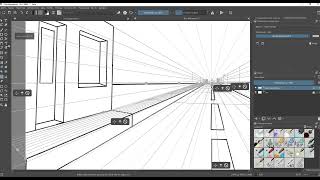 Assistant Tool. Перспектива та точка сходу в середовищі Krita
