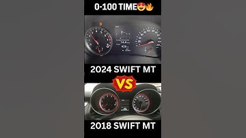 2024 MARUTI SWIFT VS 2018 MARUTI SWIFT | 0-100 TIME #shorts