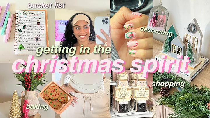 How to get in the CHRISTMAS SPIRIT🎄🎀 | decorating my apt, shopping, baking, bucket list ideas & more