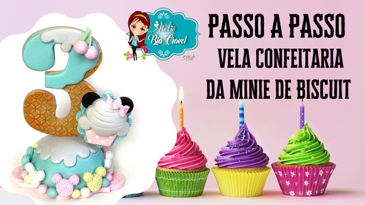 Vela Confeitaria da Minie - Biscuit - Passo a Passo