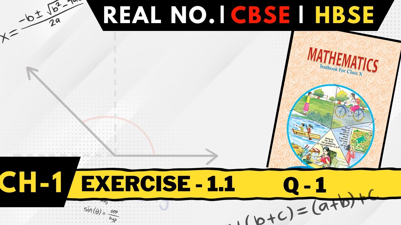 Real Numbers Chapter 1 Exercise 1 1 Question 1 Class 10 Real numbers chapter 1 exercise 1 1 question 1 class 10
