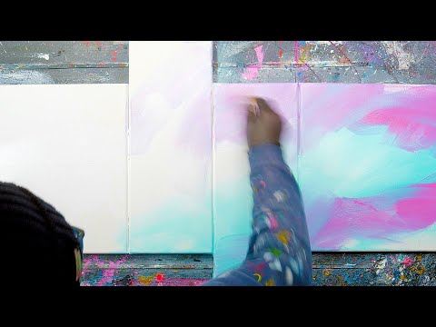 amazing-deep-shadow-on-canvas-step-by-step-abstract-painting-|-satisfying-masking-tape-asmr