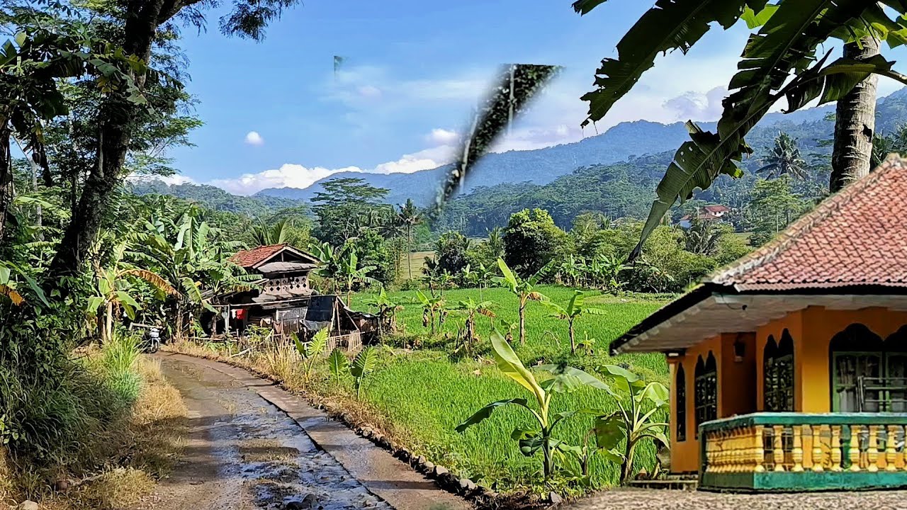 Inilah kampung super indah di sepanjang aliran sungai cijolanng sungguh bikin rindu masa kecil