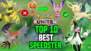 Top 10 Best Speedster for Solo Ranking in 2024! Reach Master in just 1 day | Pokemon unite guide