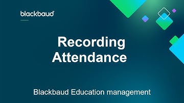 Recording Attendance from My Day - Blackbaud