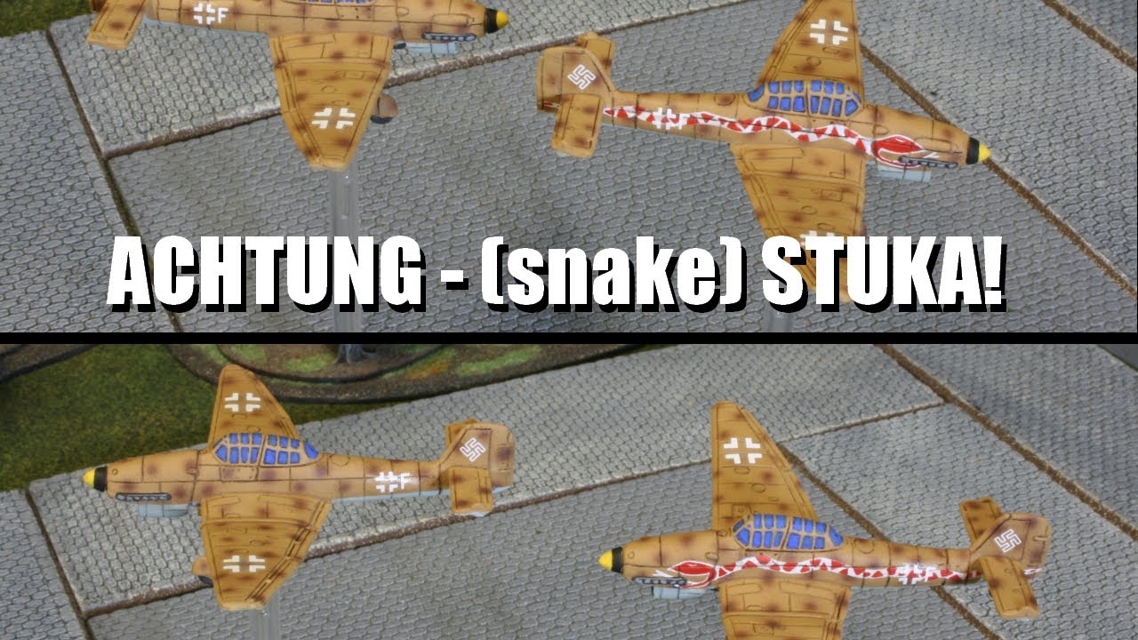 How to Paint a Desert Themed Stuka for Flames of War