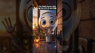 Automatic Day Night Sensor Bulb 😱 💥 How it works? #electrical #electronic #shorts
