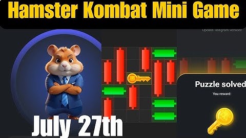 Mini Game Puzzle solved on Hamster Kombat for July 27th. #minigames