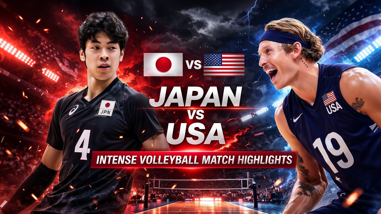 Japan vs USA Epic Volleyball Battle Highlights
