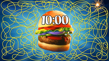 10 Minutes Burger Countdown Timer 🍔💥