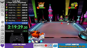 🔴[Speedrun Any%] Crash Bash with Tiny - 2:20:06
