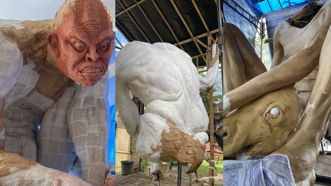 GAGAH NE🔥! KELILING TAMPAKSIRING MELIAT PROGRES PEMBUATAN OGOH OGOH 2026