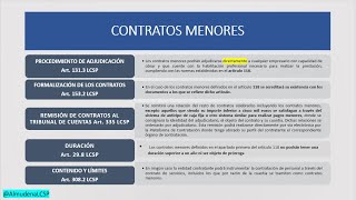 Explicación FÁCIL y CONCISA sobre los CONTRATOS MENORES (Ley 9/2017)