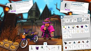 NEW BLOXBURG HALLOWEEN UPDATE... NEW BACKPACK SYSTEM, TV SHOWS, ROLEPLAY ITEMS AND MORE!