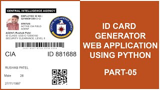 Id Card Generator Web Application Using Python Part 05