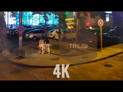 4K Tbilisi Double Decker Bus Night Tour (DJI Osmo Mobile 2)