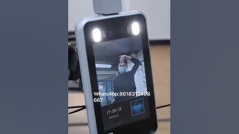DEDI 8inch  Body Temperature Measuring and Face Recognition Machine real use