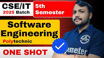 Software Engineering | 5th Semester | One Shot Marathon Video |  Revision with Important Topics