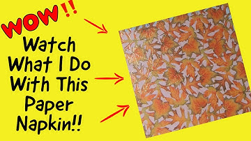 ‼️Check It Out‼️ Paper Napkin Crafting/AWESOME DIY STATIONERY SET/Easy No Iron Paper Napkin Transfer