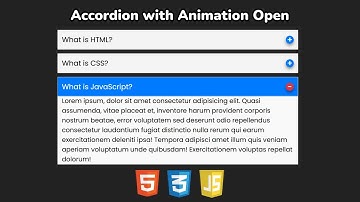 Создаём аккордеон с плавным открытием | Smooth Accordion with Vanilla JavaScript