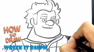 How to Draw Ralph from Wreck it Ralph | Easy Drawing |