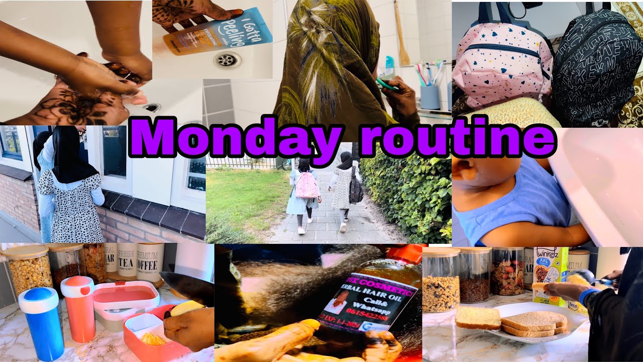 Monday routine back to school 📚 - YouTube