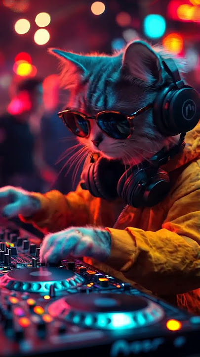 ' DJ CAT Goes Wild at the Disco! 🎧🐾 | Feline Beats Drop Hard! ' #cute #cuteanimal #cat #cutecats