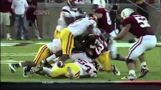 Stanford vs  USC Andrew Luck Lays out Shareece Wright mov