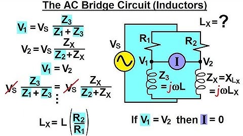 Electrical Engineering: Ch 10 Alternating Voltages & Phasors (63 of 82) AC Bridge Circuit: Inductors