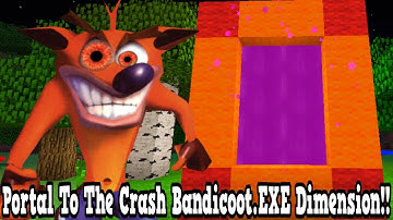 Minecraft How To Make A Portal To The Crash Bandicoot Dimension - Crash Bandicoot.EXE Dimension!!