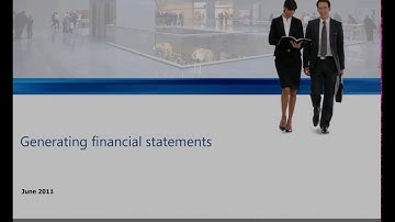 Microsoft Dynamics AX: Generating financial statements