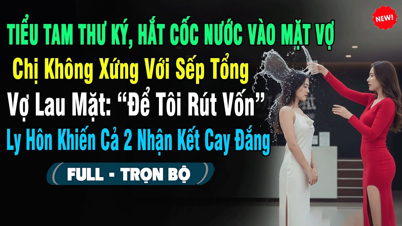 💖 Tiểu Tam Cậy Là Thư Ký, Hắt Cốc Nước Vào Mặt Vợ: 