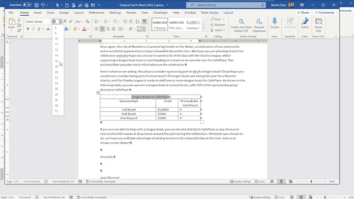 WORD 2019-Word CH 3 Capstone Smoke Steps 1 6