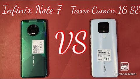Tecno Camon 16 SE Vs Infinix Note 7 (6GB) Speed Test and Comparison {Urdu/Hindi} (English Subtitles)