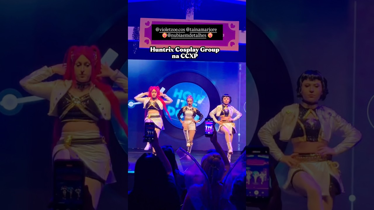 Huntrix Cosplay Group - CCXP - Guerreiras do K Pop - Rumi, Zoey e Mira #kpop #huntrix