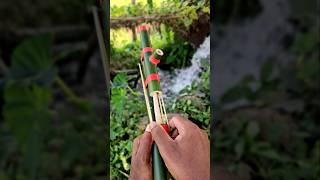 DIY Bamboo Slingshot Toy 🏹 #shorts