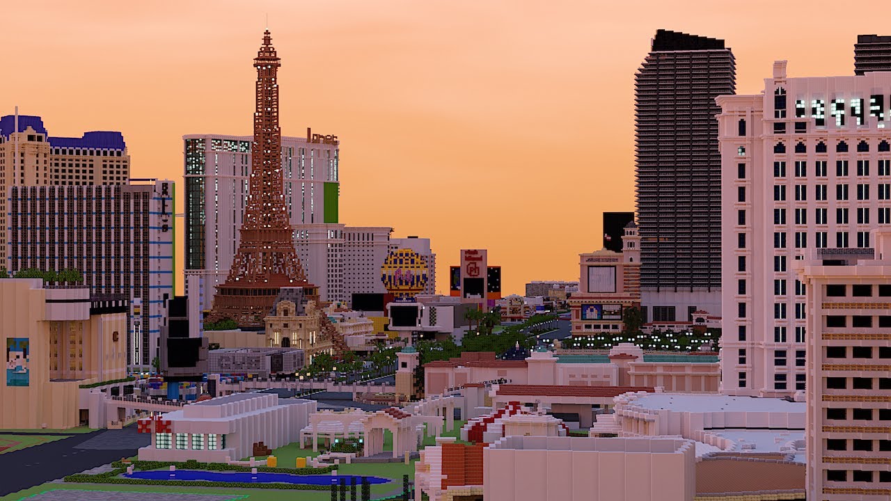 Build the Earth' creating 1:1 scale of Las Vegas in Minecraft