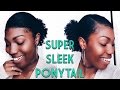 How To | SUPER SLEEK BUN ON NATURAL HAIR