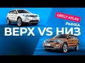 Смотрим самый дешёвый и самый дорогой Geely Atlas