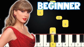 The Fate Of Ophelia - Taylor Swift | Beginner Piano Tutorial | Easy Piano