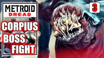 Metroid Dread - Corpius Boss Fight & Obtain Phantom Cloak Skill - Artaria Walkthrough Part 3