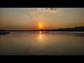 Solo Travel camping near river Ganga bank with beutiful best sunset view near me ,