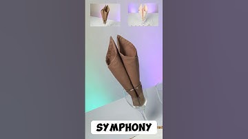 NAPKIN FOLDING SYMPHONY DESIGN #napkinart
