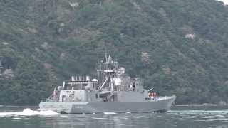M150409B 海上自衛隊舞鶴基地 ミサイル艇『うみたか・はやぶさ』 出港