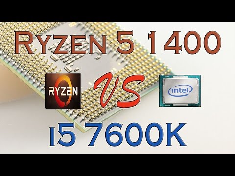 RYZEN 5 1400 Vs I5 7600K - BENCHMARKS / GAMING TESTS REVIEW AND COMPARISON / Ryzen Vs Skylake
